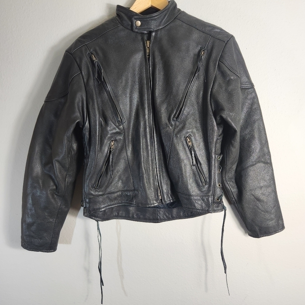 Unik Premium Womens Heavy Duty Motorcycle Jacket w/Snap out Liner-Size L